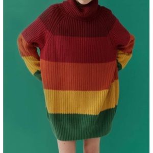 NWT Autumn Lazy Oaf Turtleneck Sweater/Sweater Dress